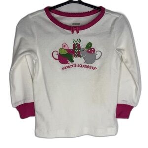 Gymboree Size 18-24 Months‎ Christmas Pajama Ling Sleeve Cute Mice 100% Cotton